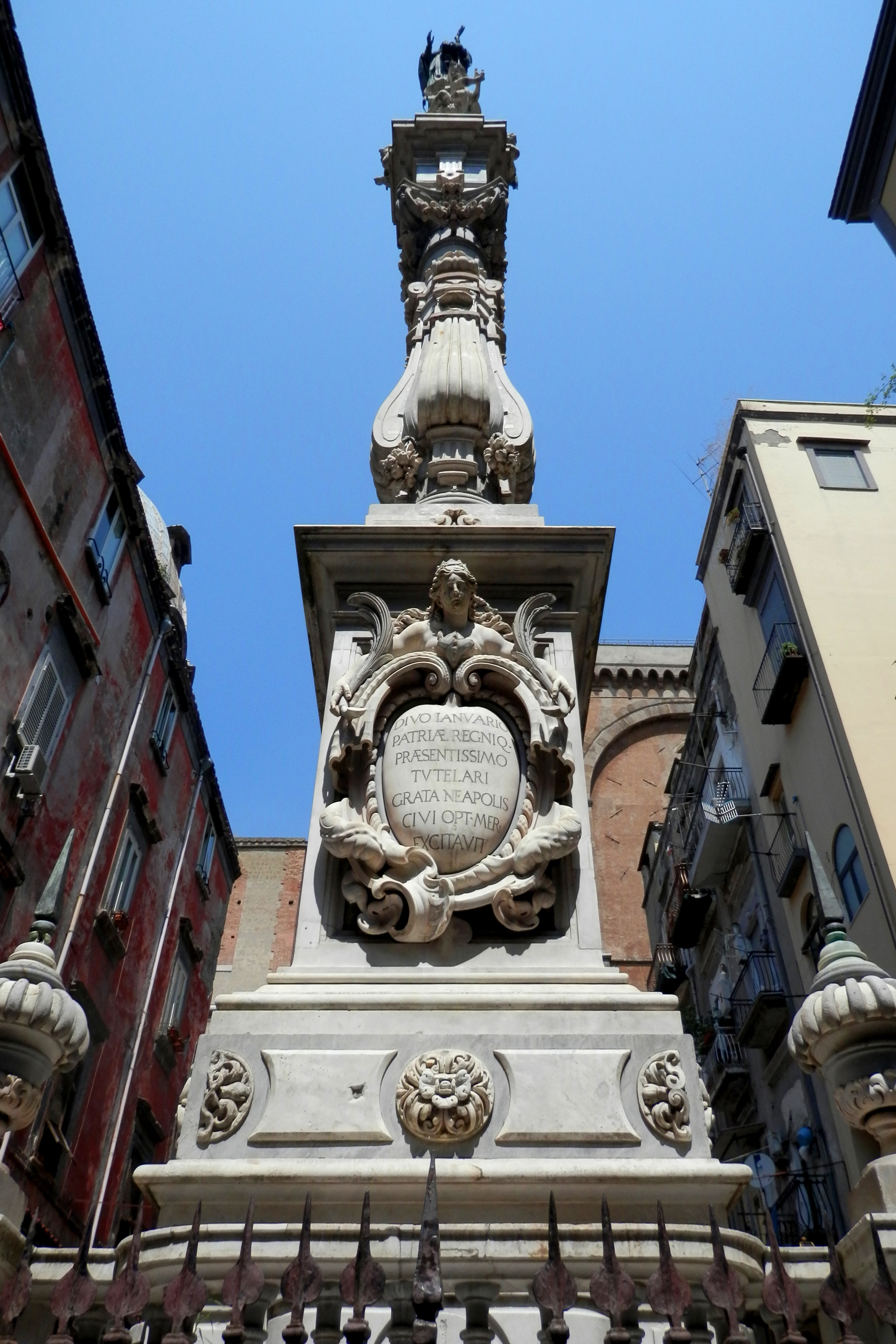 Obelisk of San Gennaro in Piazza Riario Sforza