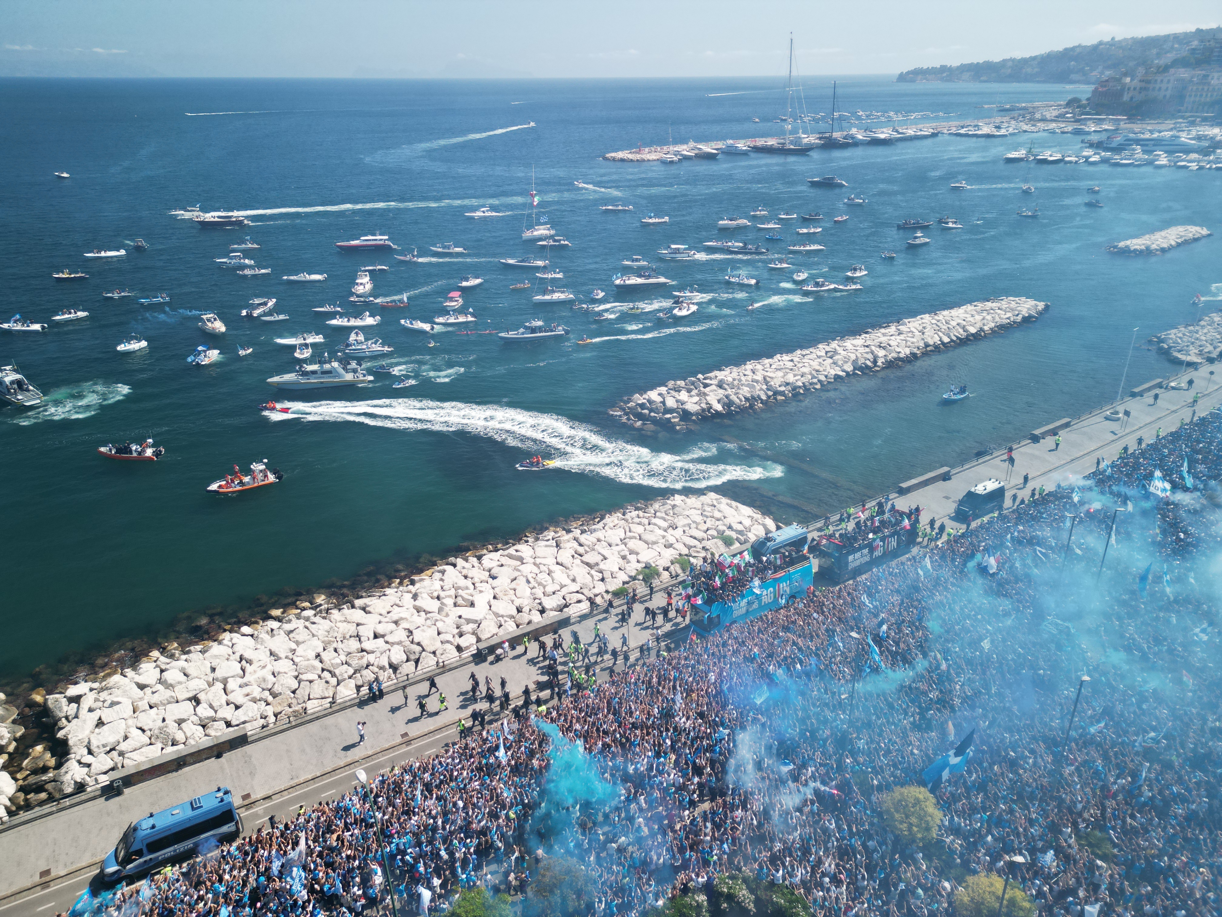 Festa scudetto sul lungomare