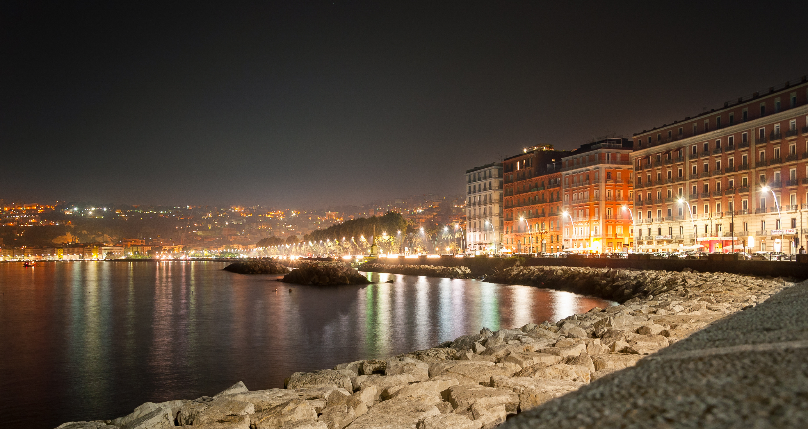 Naples Waterfront by Night